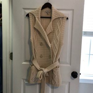 Joie cable knit cashmere sweater